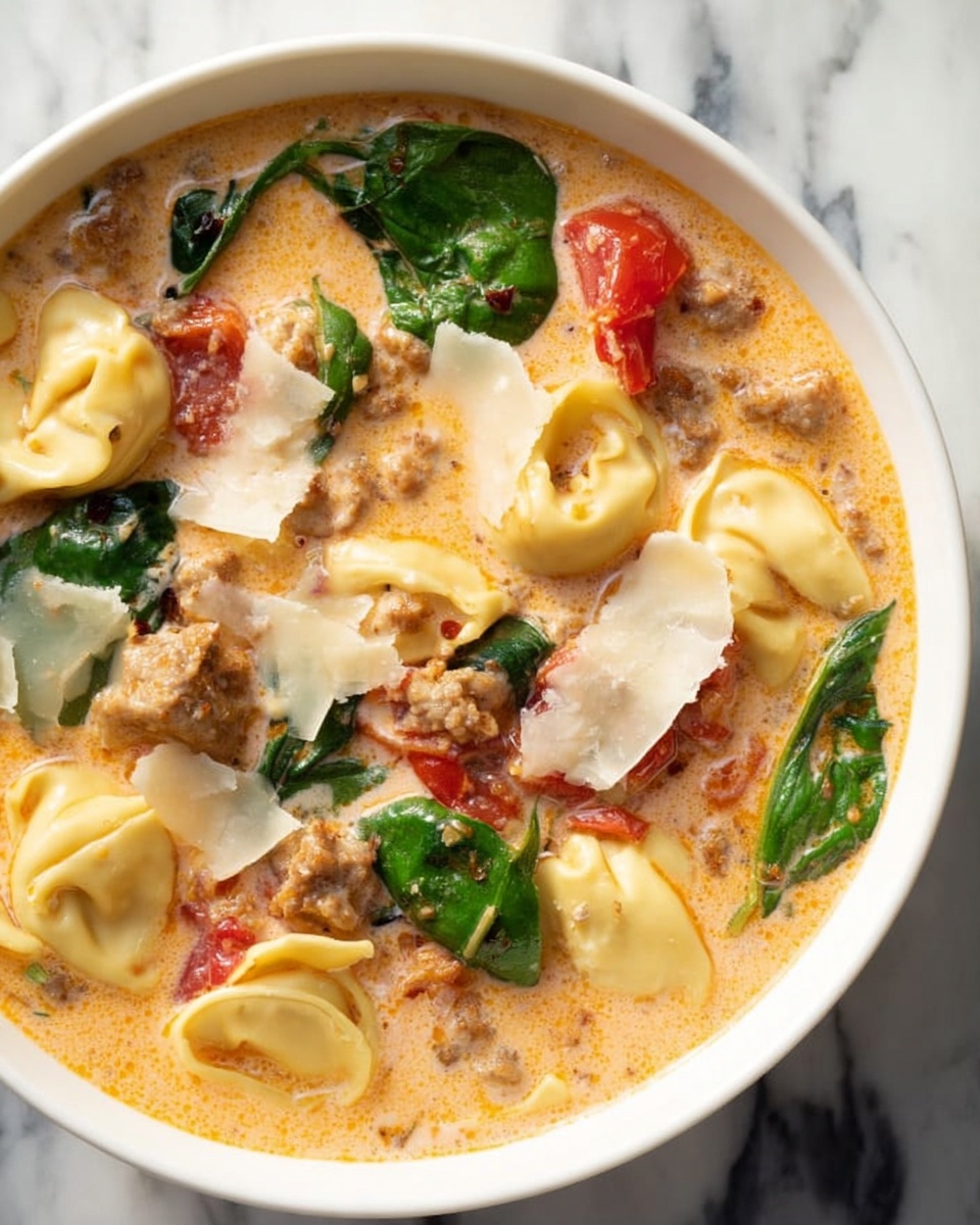 Italian Sausage Tortellini Soup Recipe - Recipe Image