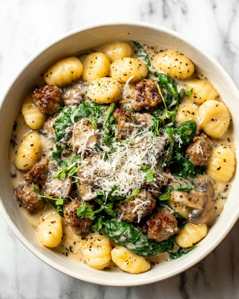 Italian Sausage and Mushroom Gnocchi Recipe - Recipe Image