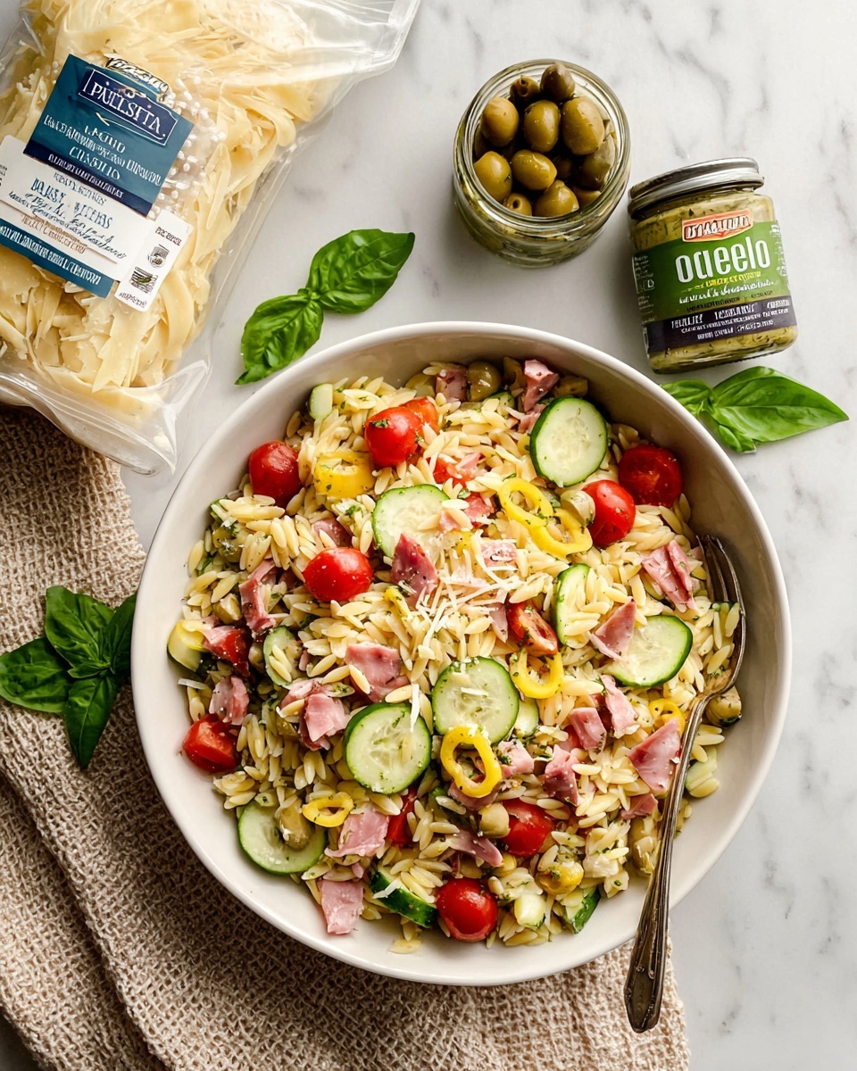 Italian Orzo Salad Recipe - Recipe Image