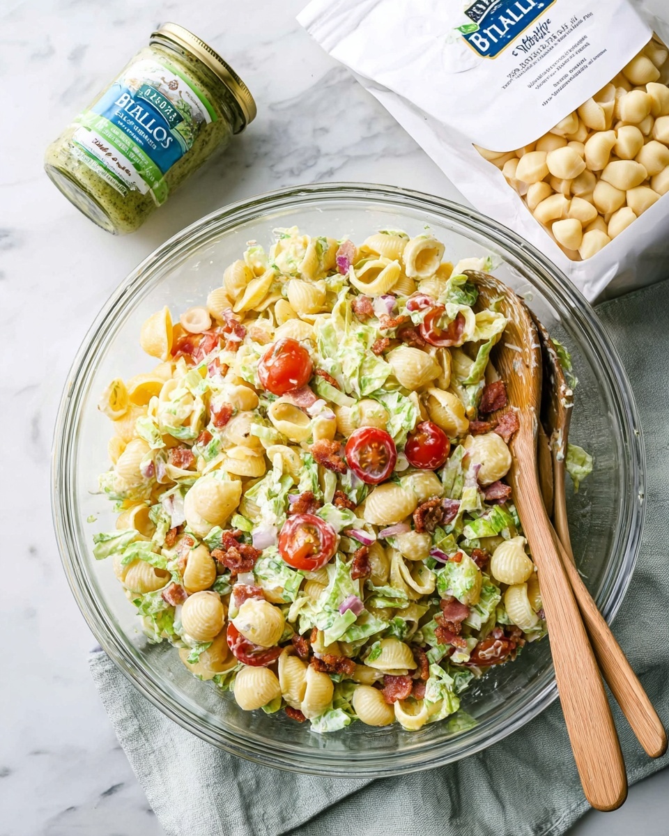 BLT Pasta Salad Recipe - Recipe Image