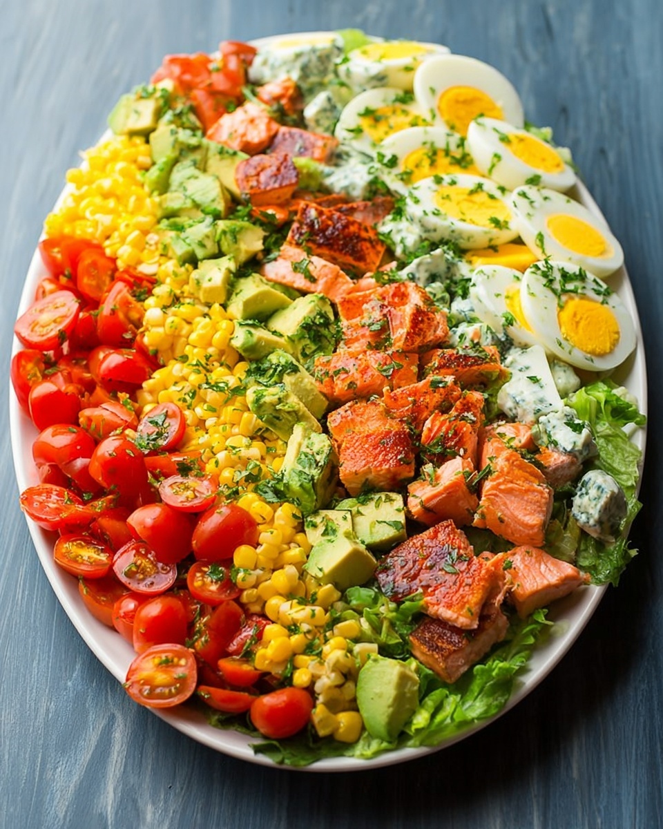 Salmon Cobb Salad Recipe - Recipe Image