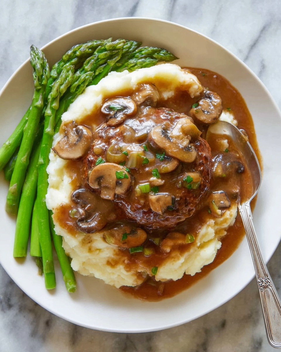 Salisbury Steak with Mushroom Gravy Recipe - Recipe Image