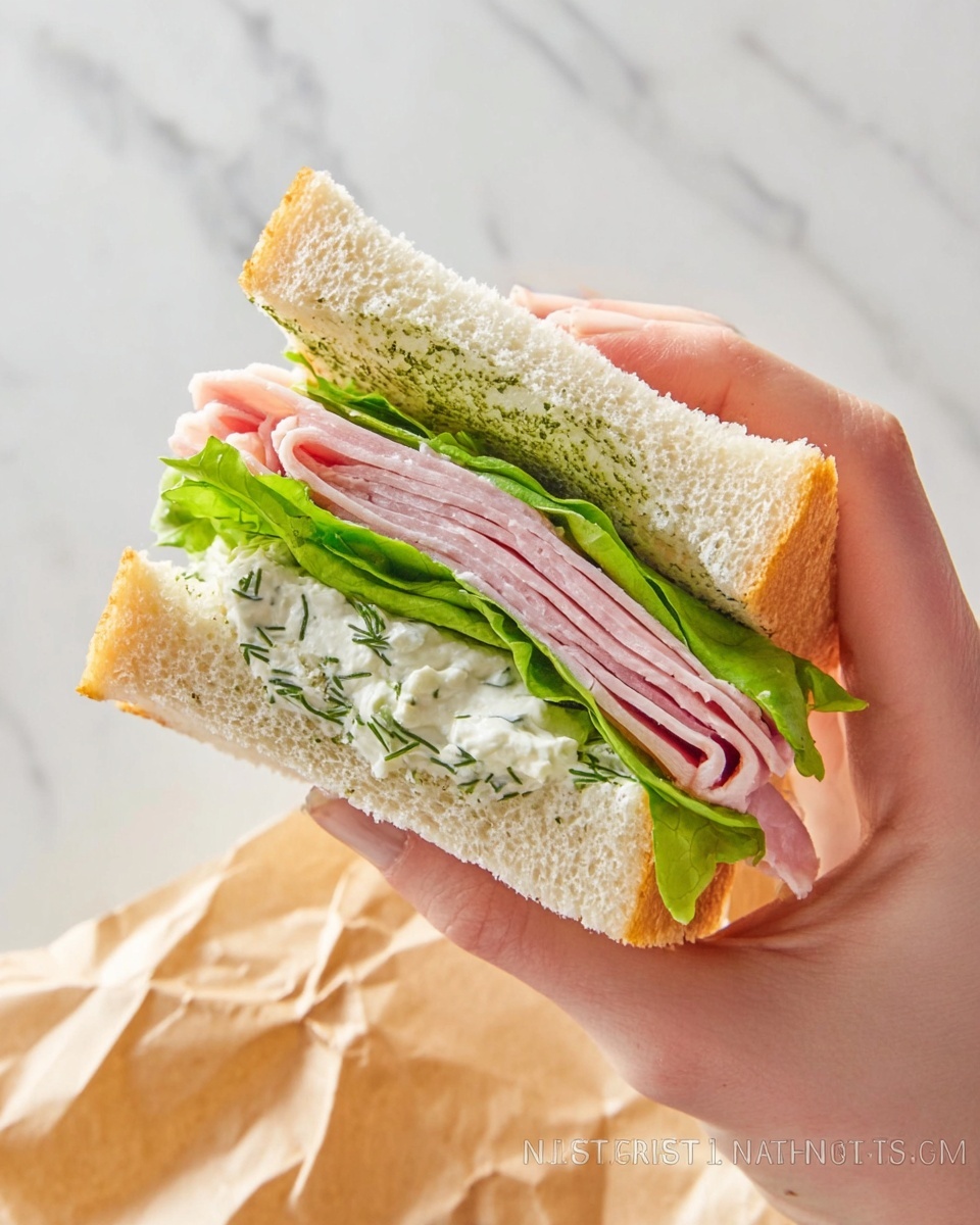 Salami Cream Cheese Sandwich Recipe - Recipe Image