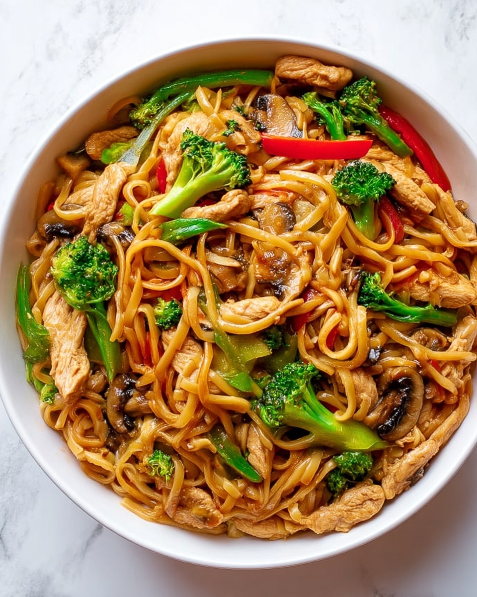 Chicken Stir Fry with Rice Noodles Recipe - Recipe Image