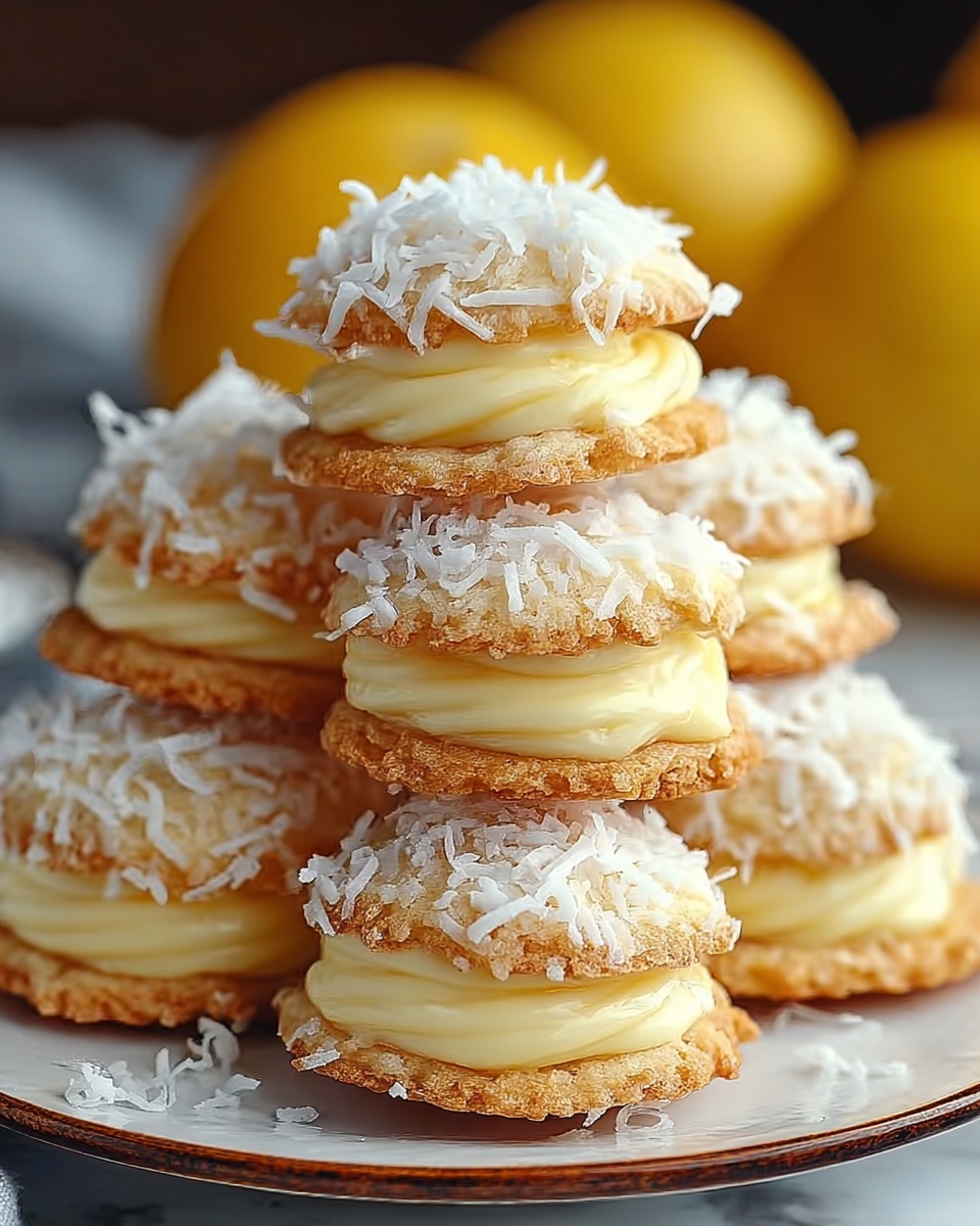 Irresistible Lemon Coconut Cheesecake Cookies Recipe - Recipe Image