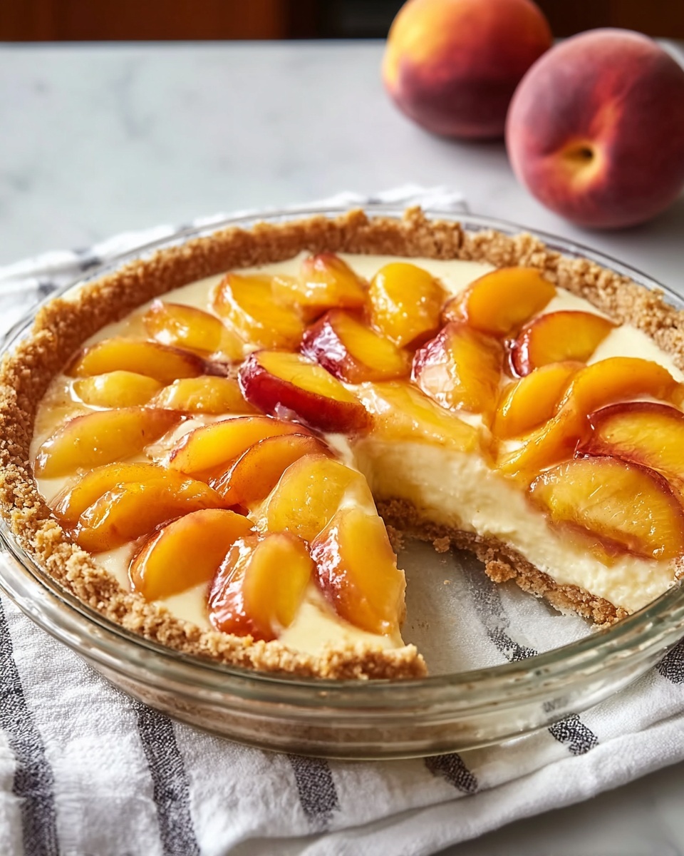 Mouthwatering Peaches and Cream Pie Recipe - Recipe Image