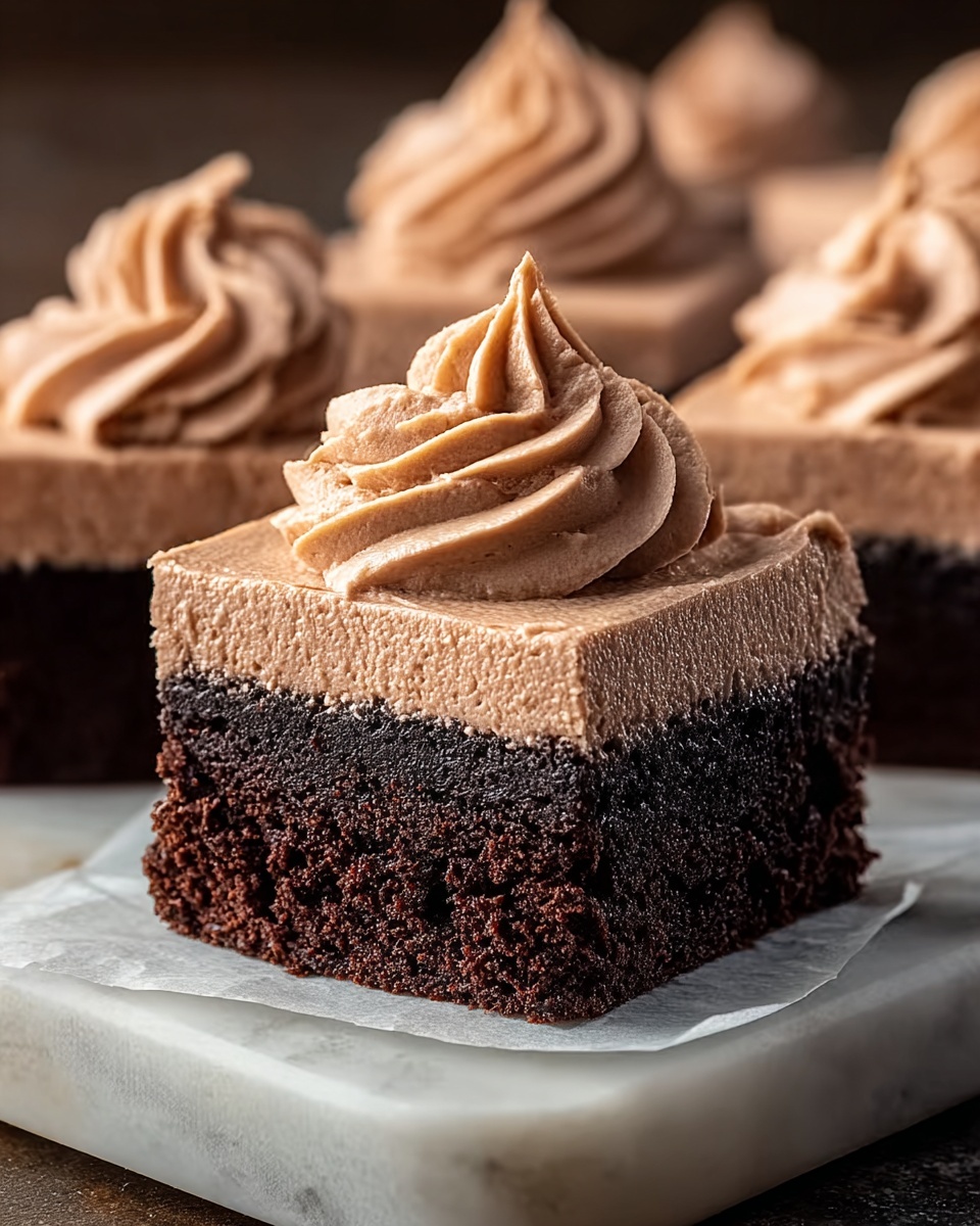 Fudgy Frosted Coffee Brownies Recipe - Recipe Image