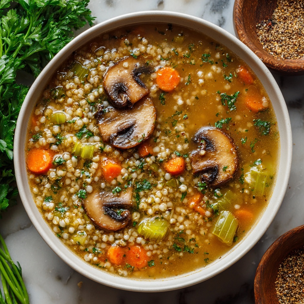 Mushroom Barley Soup Recipe - Recipe Image