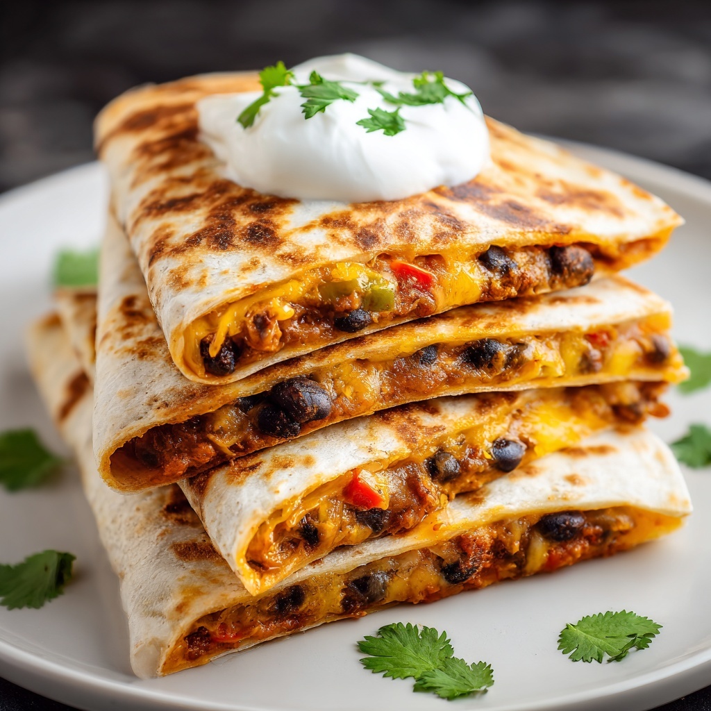 Folded Quesadilla Wraps Recipe - Recipe Image
