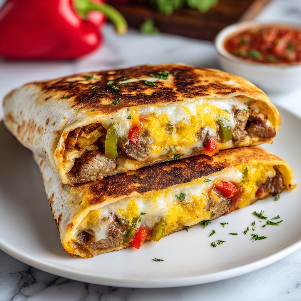 Veggie Fajita Folded Wraps Recipe - Recipe Image