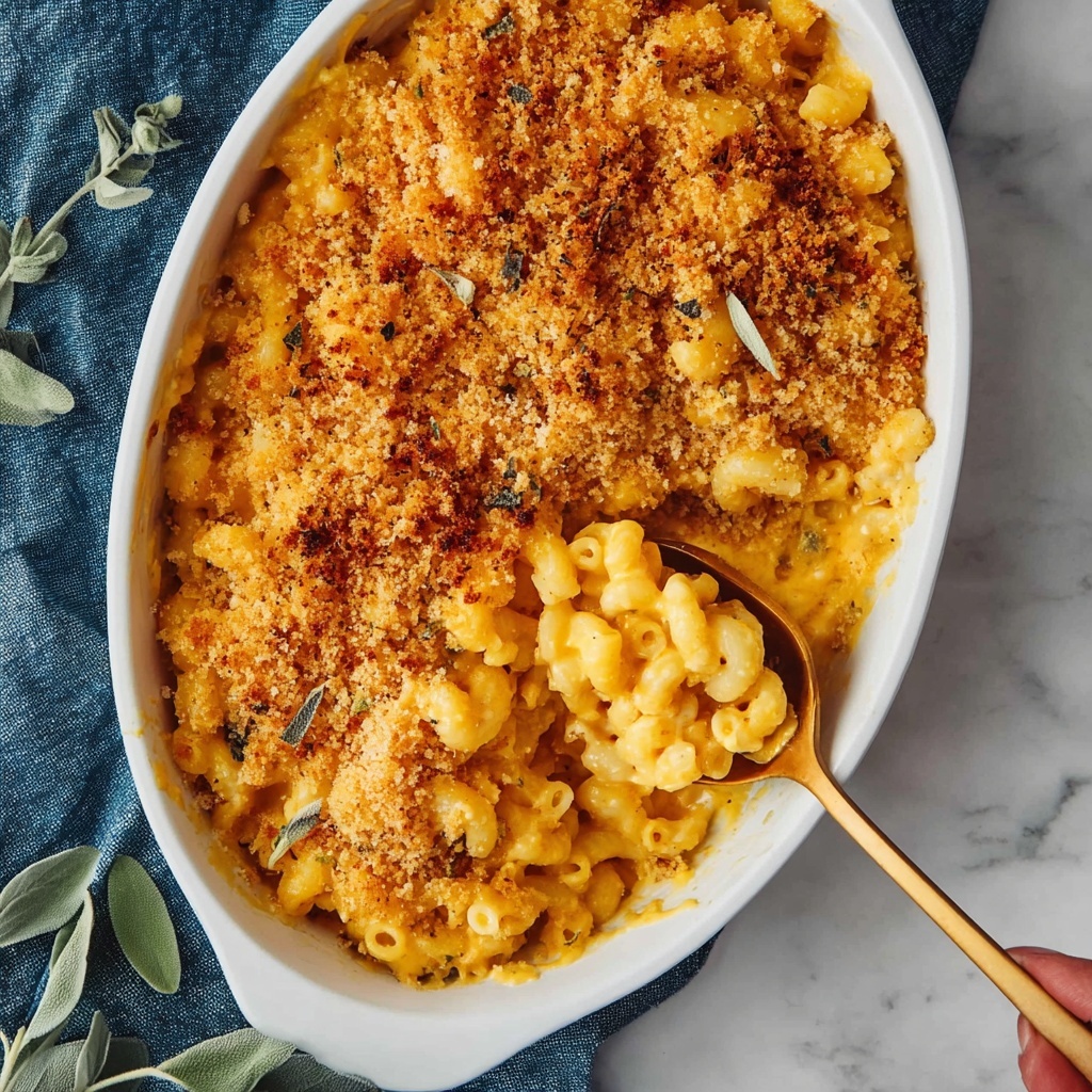 Baked Pumpkin Mac and Cheese Recipe - Recipe Image