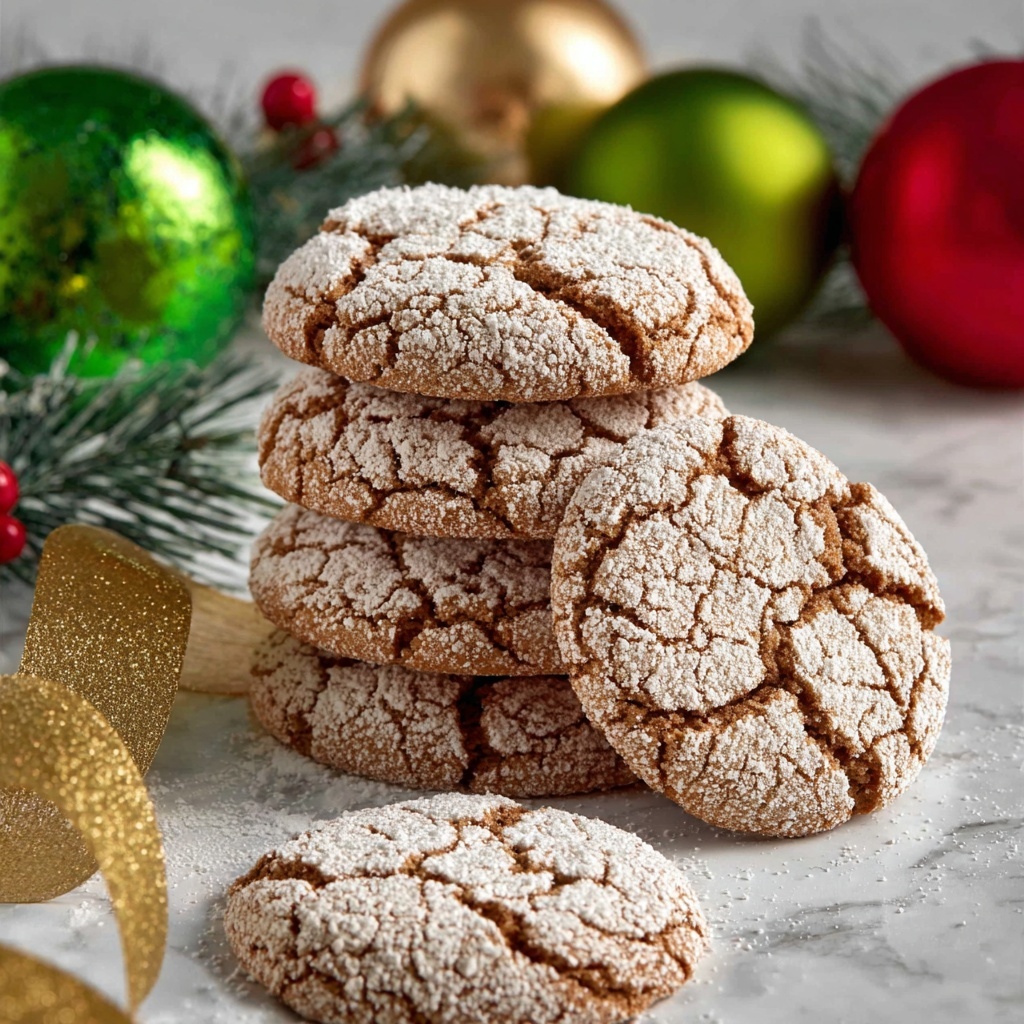 Gingerbread Crinkle Cookies Recipe - Recipe Image