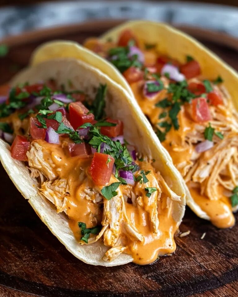 Queso Chicken Tacos Recipe