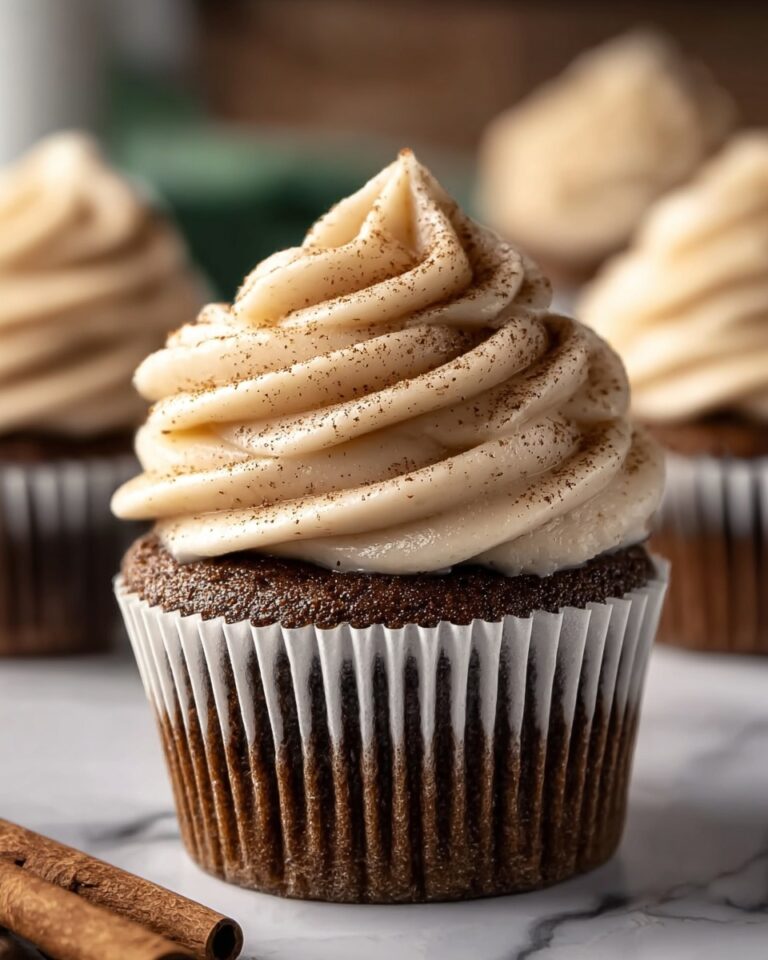 Cozy Gingerbread Cupcakes with Cinnamon Cream Cheese Frosting Recipe
