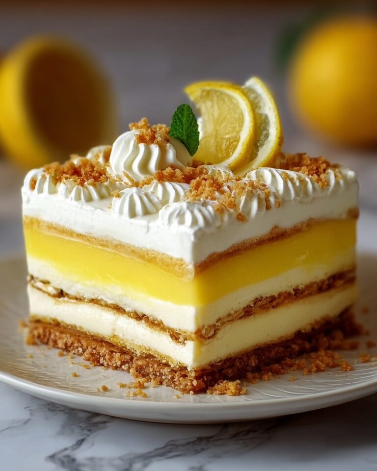 No-Bake Lemon Eclair Cake Recipe