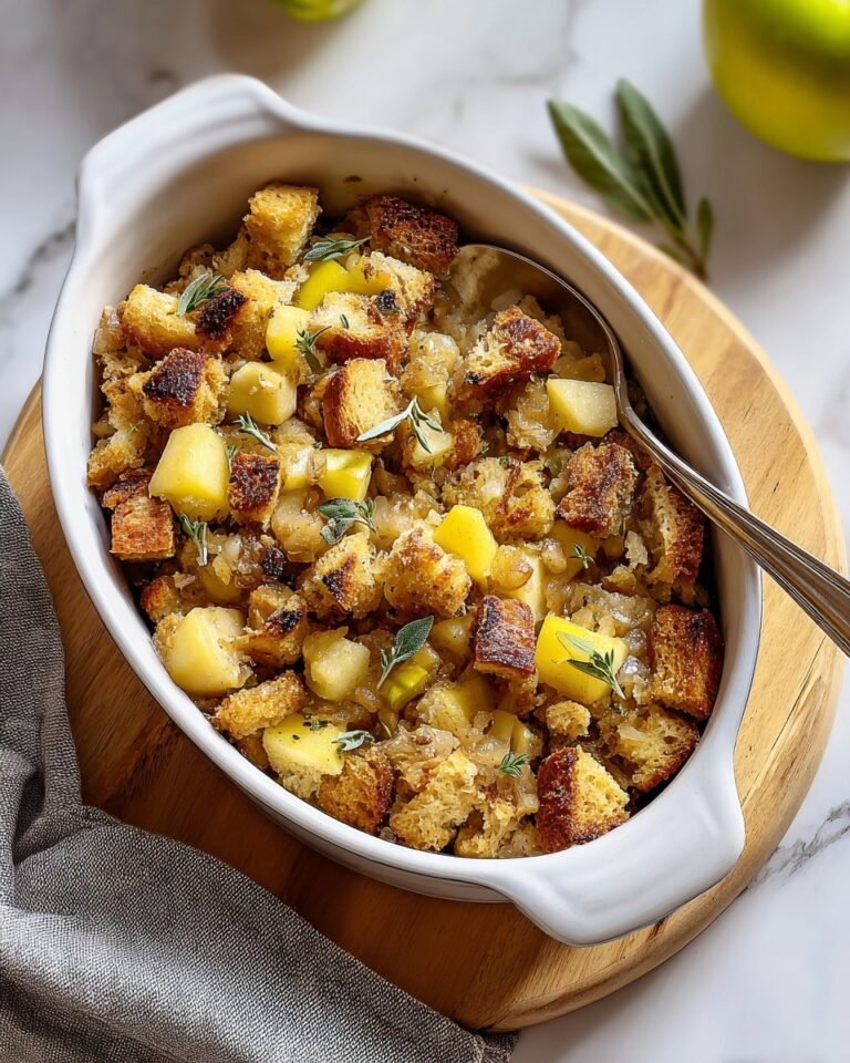 Crockpot Sausage and Apple Stuffing Recipe