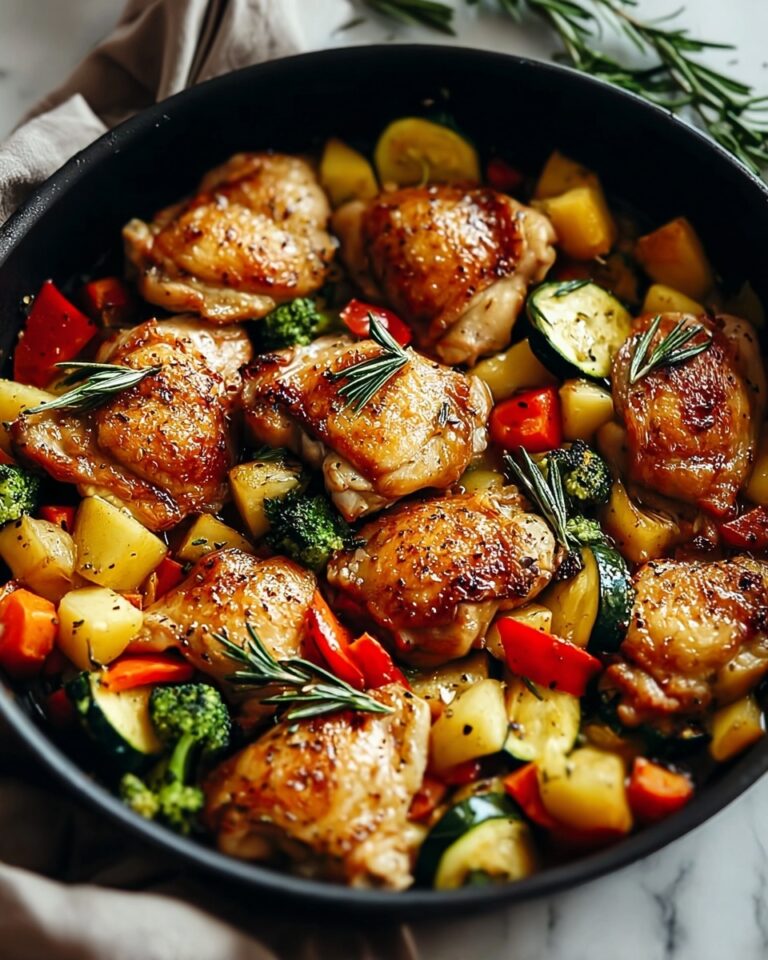 Healthy Chicken and Vegetables Skillet Recipe