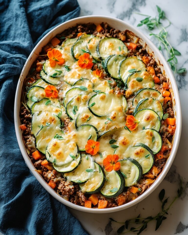 Savory Ground Turkey Zucchini Casserole Recipe