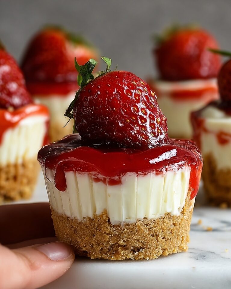 Mini Strawberry Cheesecake Cupcakes Recipe