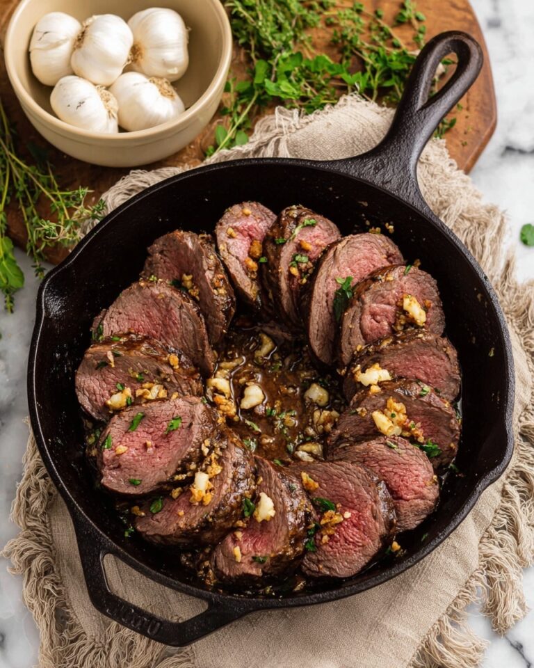 Garlic Roasted Beef Tenderloin Recipe