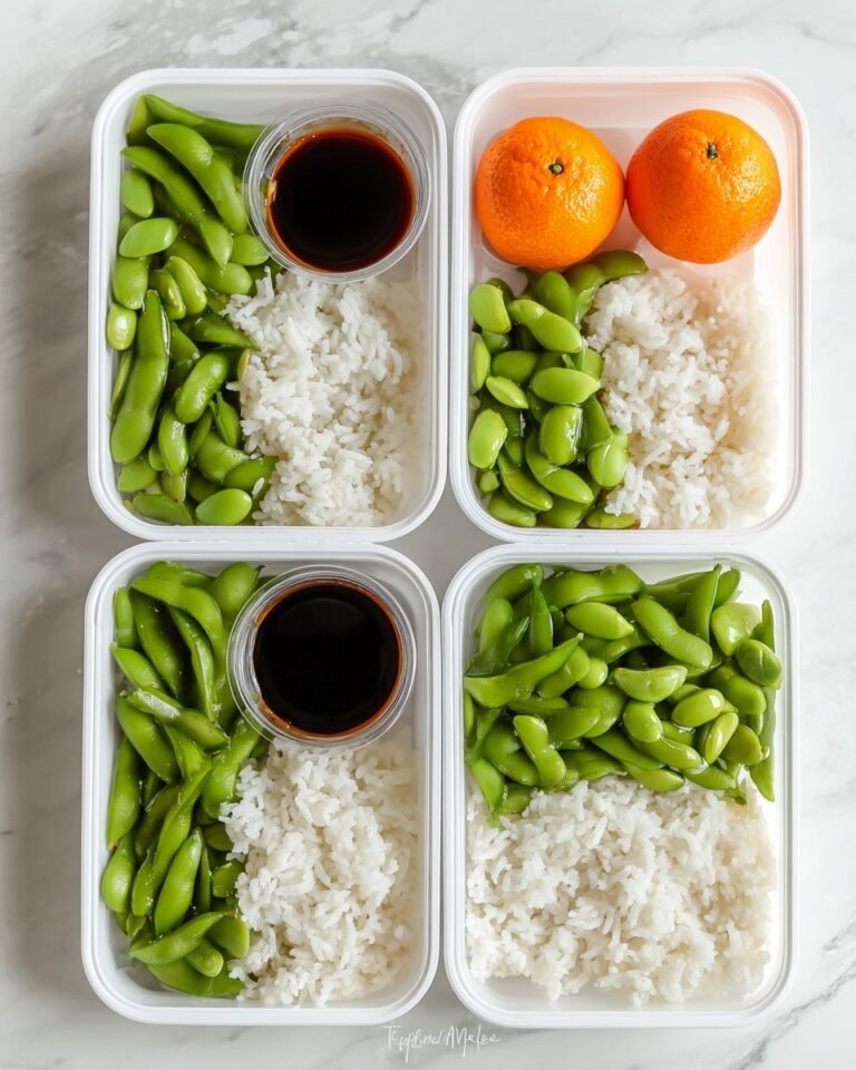 Edamame and White Rice Lunchbox Idea Recipe