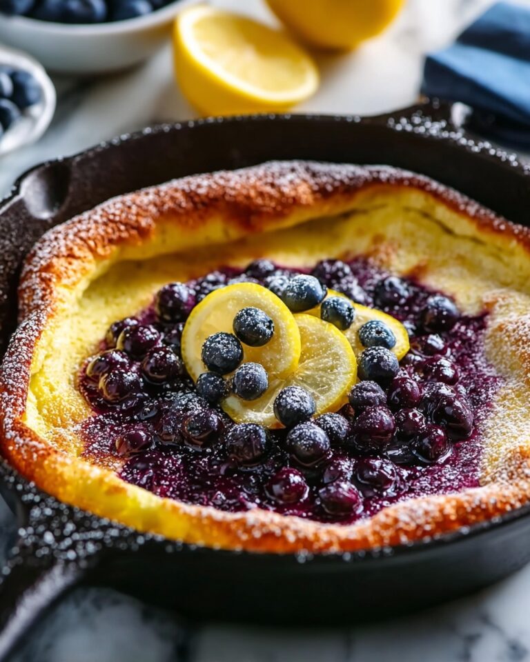 Homemade Blueberry Lemon Dutch Baby Recipe
