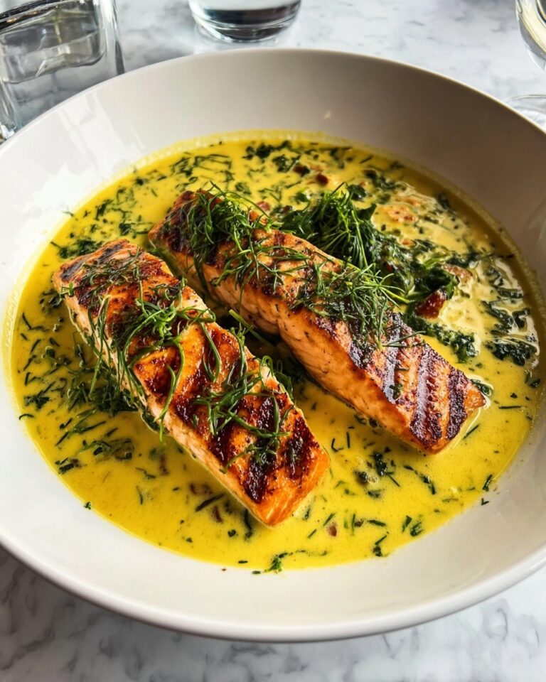 Savory Salmon in Turmeric Coconut Sauce Recipe
