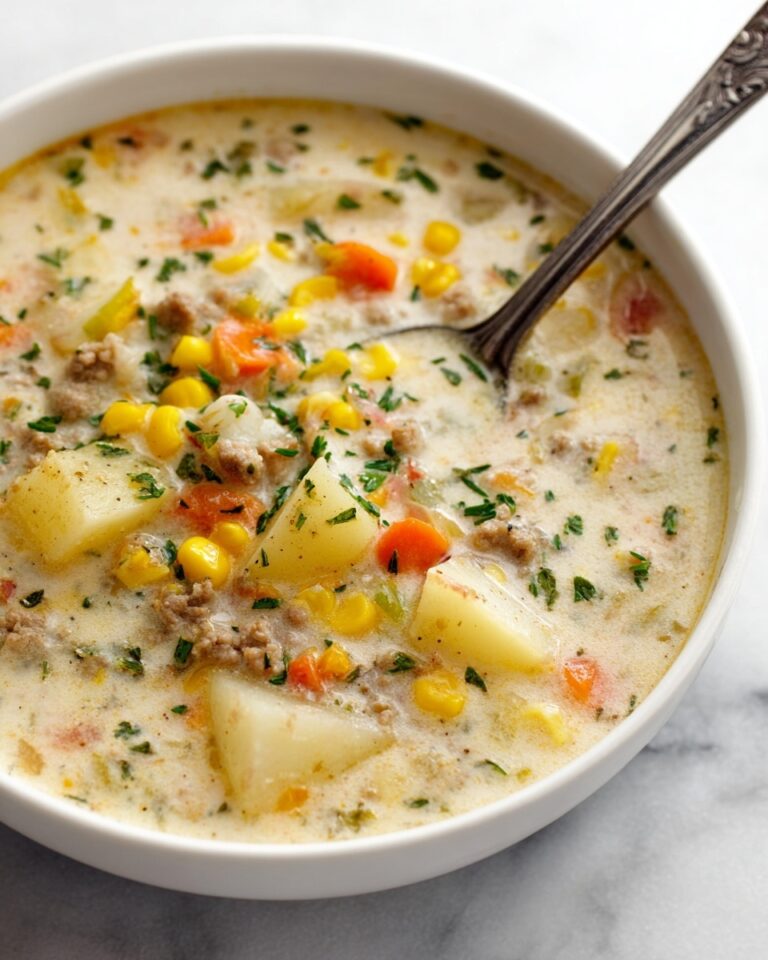 Creamy Hamburger Potato Soup Recipe
