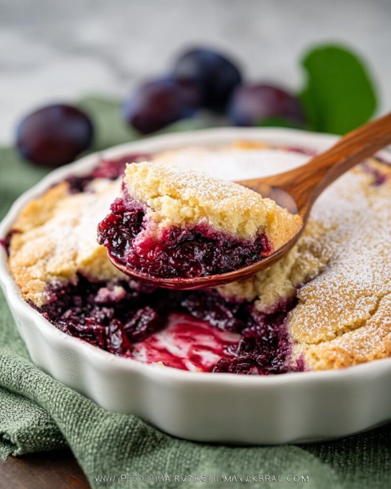 Rustic Plum Biscuit Pie Recipe