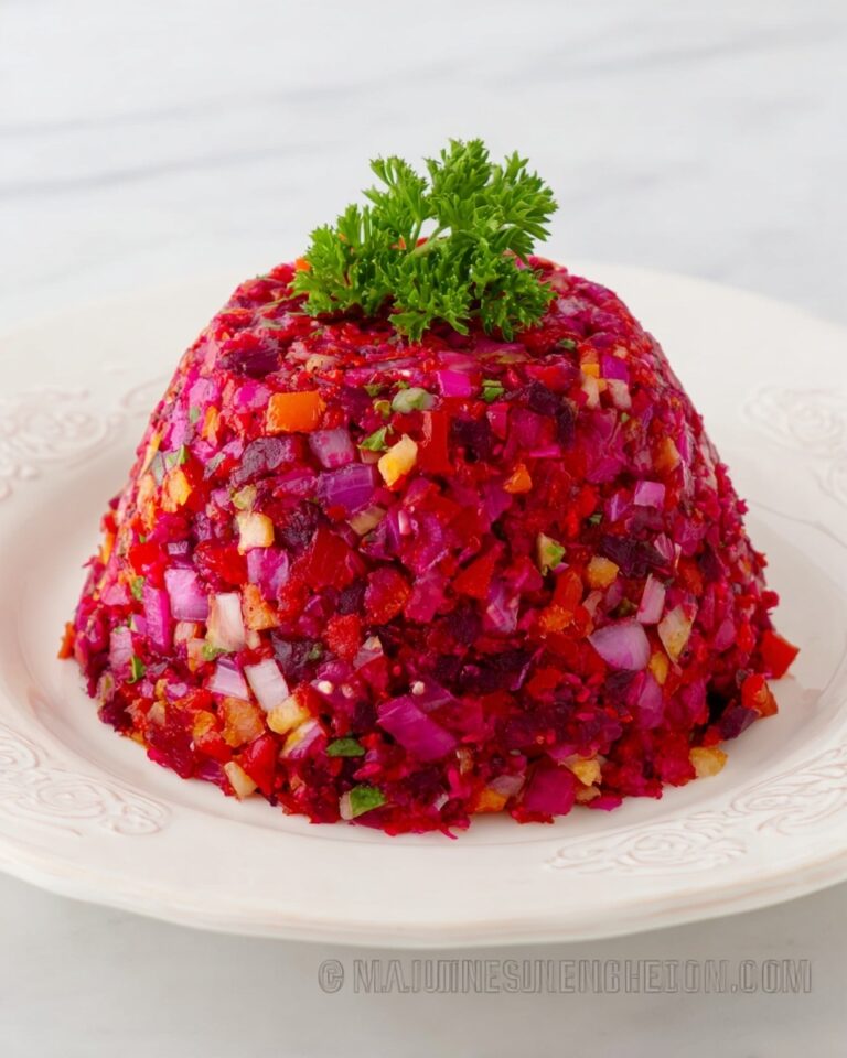 Russian Vinaigrette Salad with Beets and Sauerkraut Recipe