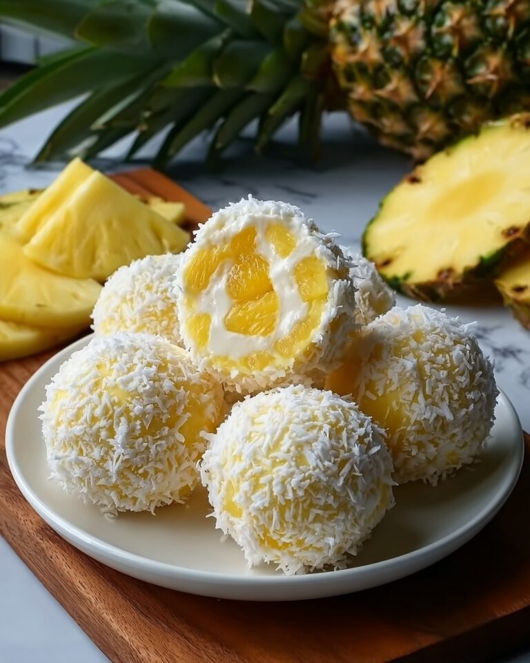 Pineapple Coconut Balls: No-Bake Tropical Treat Recipe