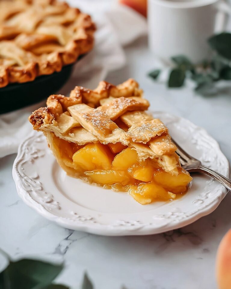 Southern Peach Pie: Classic, Buttery, and Bursting with Flavor Recipe