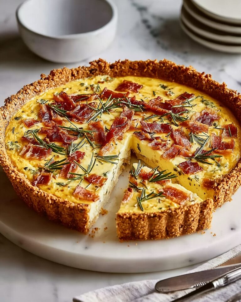 Hash Brown Crust Bacon and Cheddar Quiche Recipe