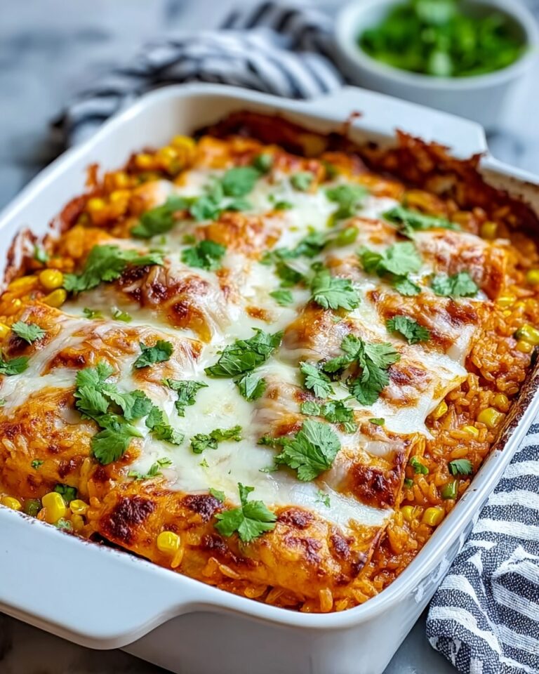 Hearty Chicken Enchilada Rice Casserole Recipe