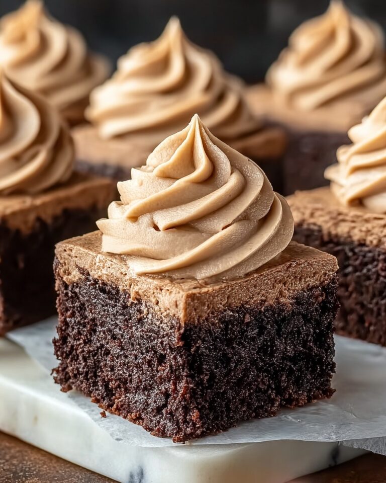 Fudgy Frosted Coffee Brownies Recipe
