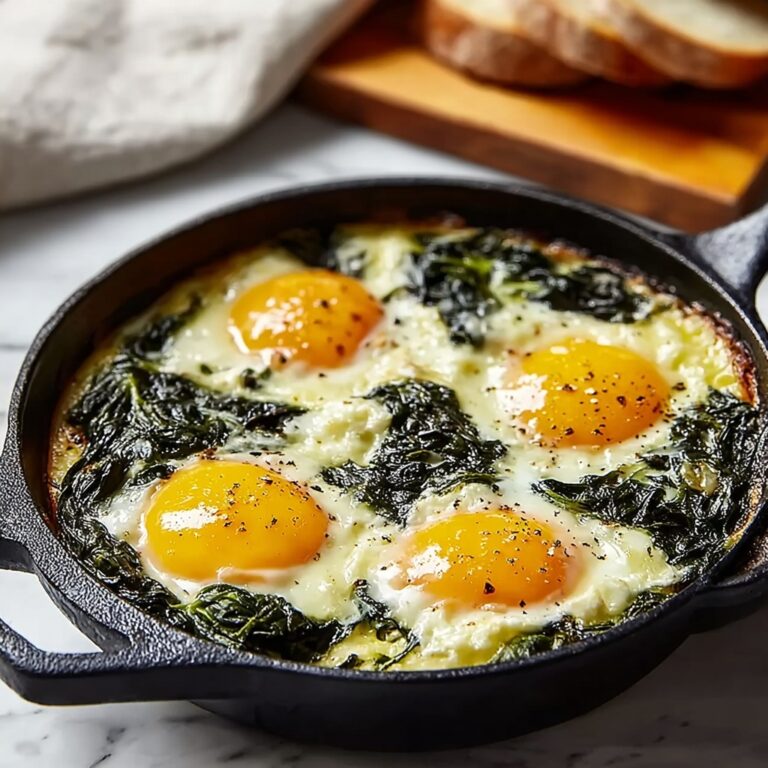Baked Eggs Florentine: A Healthy and Flavorful Breakfast or Brunch Recipe