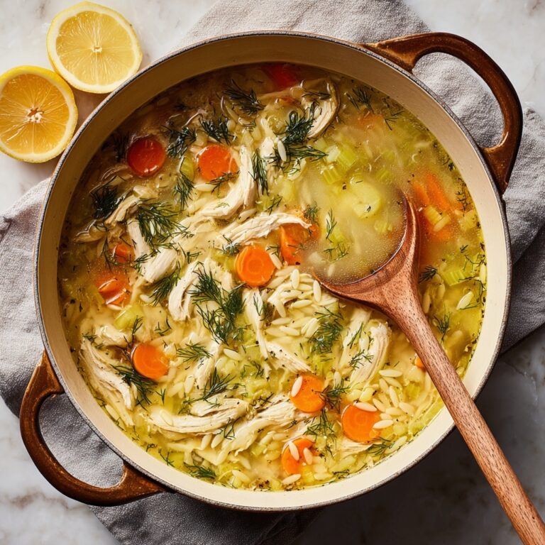 Lemon Chicken Orzo Soup Recipe