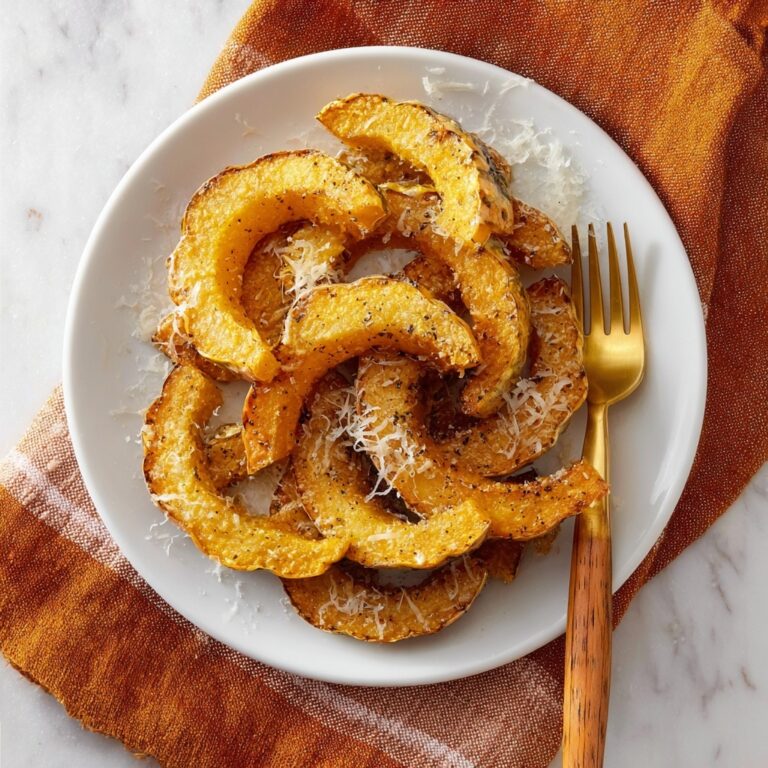 Air Fryer Delicata Squash with Parmesan Recipe