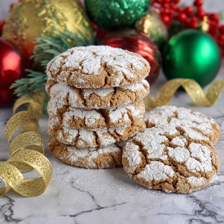 Gingerbread Crinkle Cookies Recipe