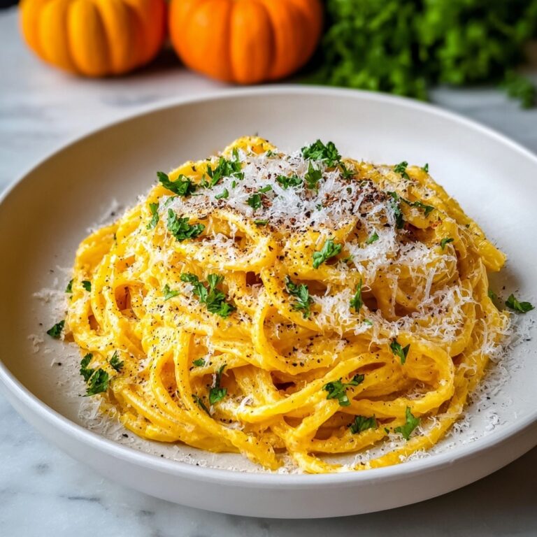 Creamy Roasted Pumpkin Alfredo Pasta Recipe