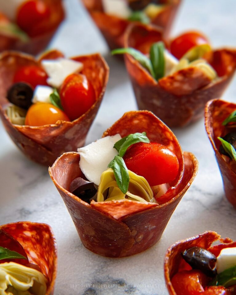 Salami Cups Antipasto Recipe
