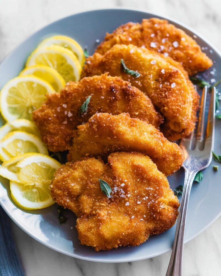 Classic Chicken Schnitzel with Lemon Recipe