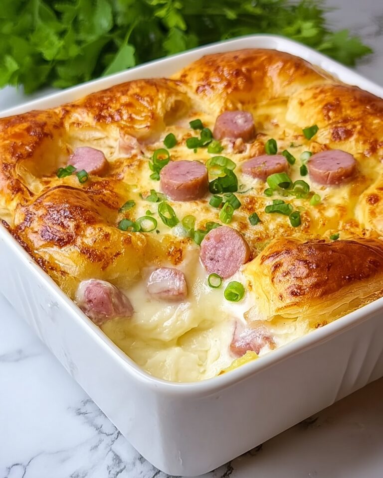 Ham & Cheese Croissant Breakfast Casserole Recipe