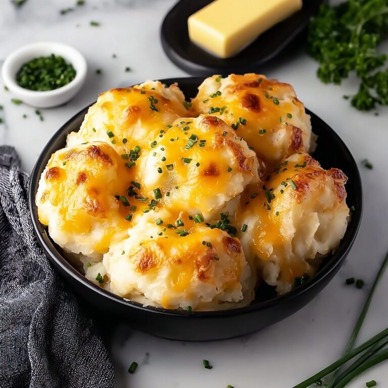 Golden Cheesy Mashed Potato Puffs Recipe