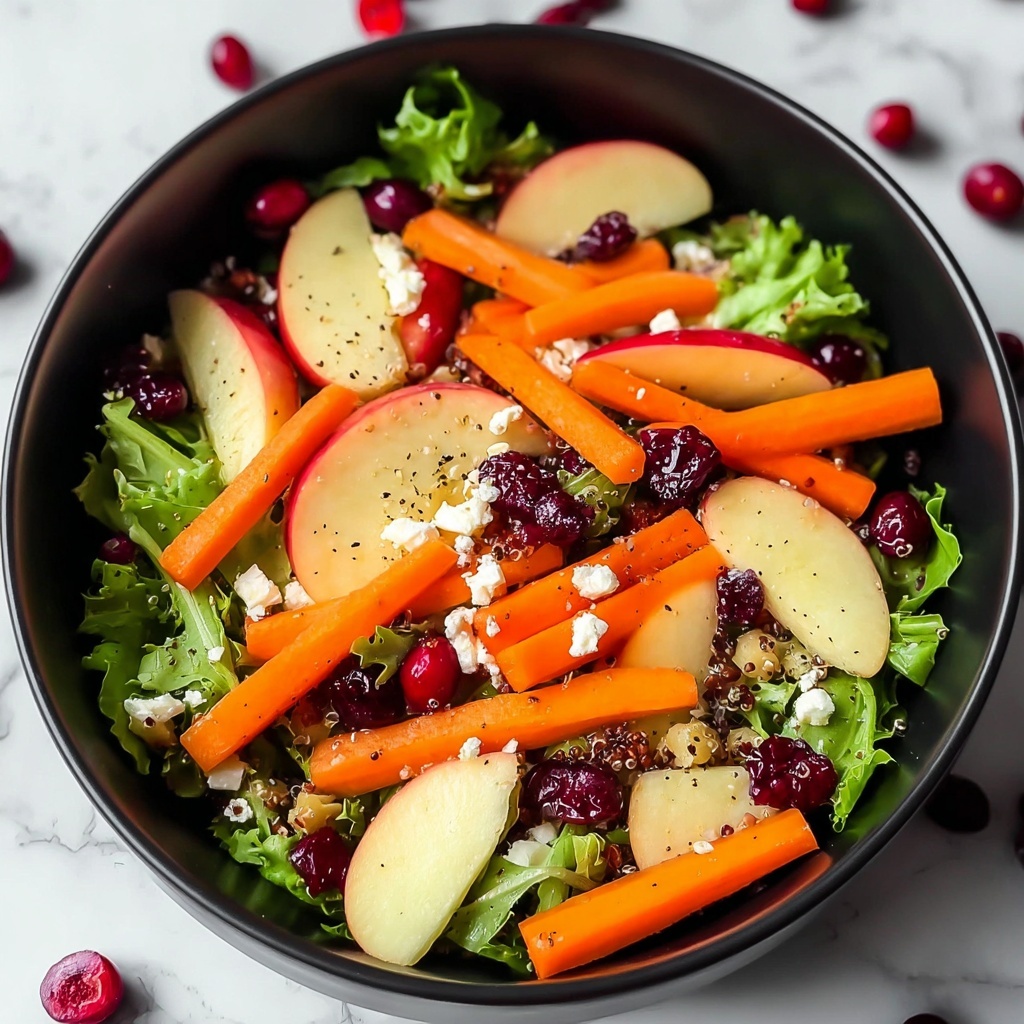 Refreshing Apple Cranberry Carrot Salad Recipe - Recipe Image