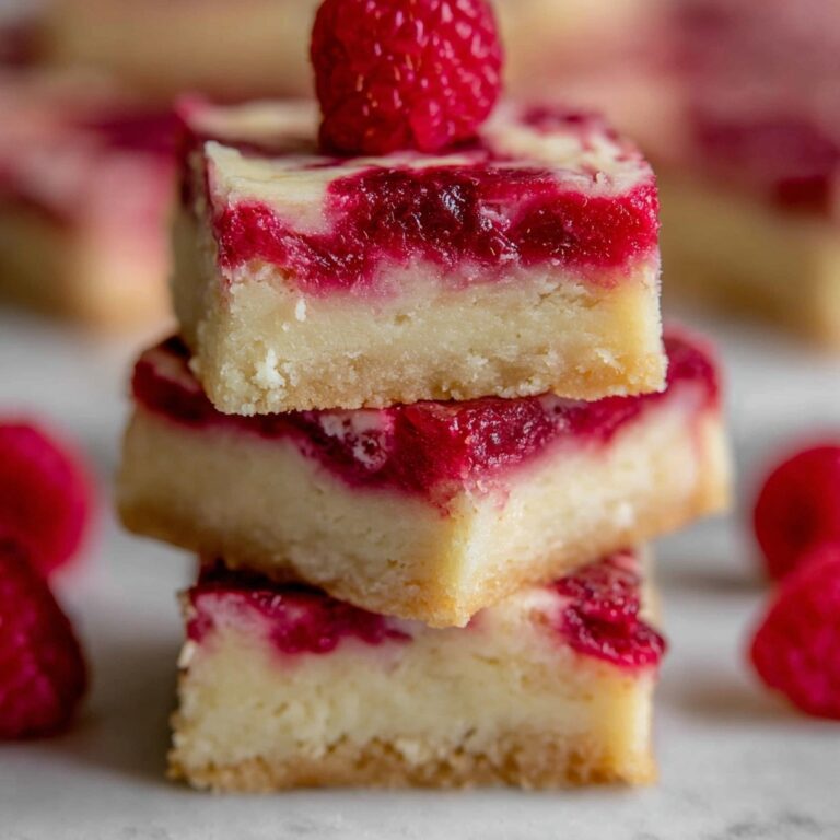Raspberry Swirl Cheesecake Bars Recipe