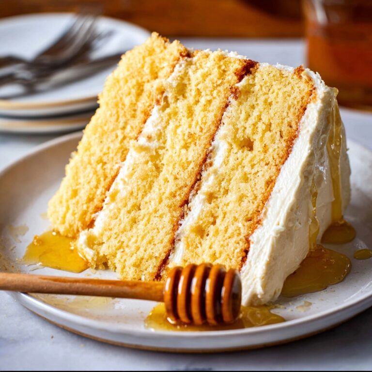 Cornbread Cake with Whipped Honey Buttercream Frosting Recipe