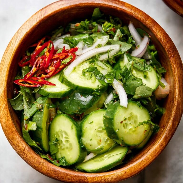 Thai Cucumber Salad for Satay Recipe
