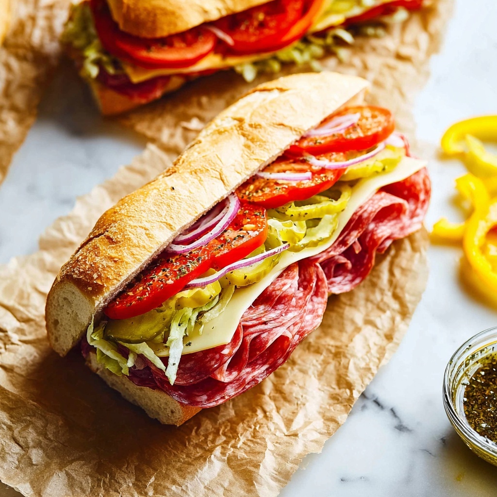 Italian Sub Sandwich Recipe - Recipe Image
