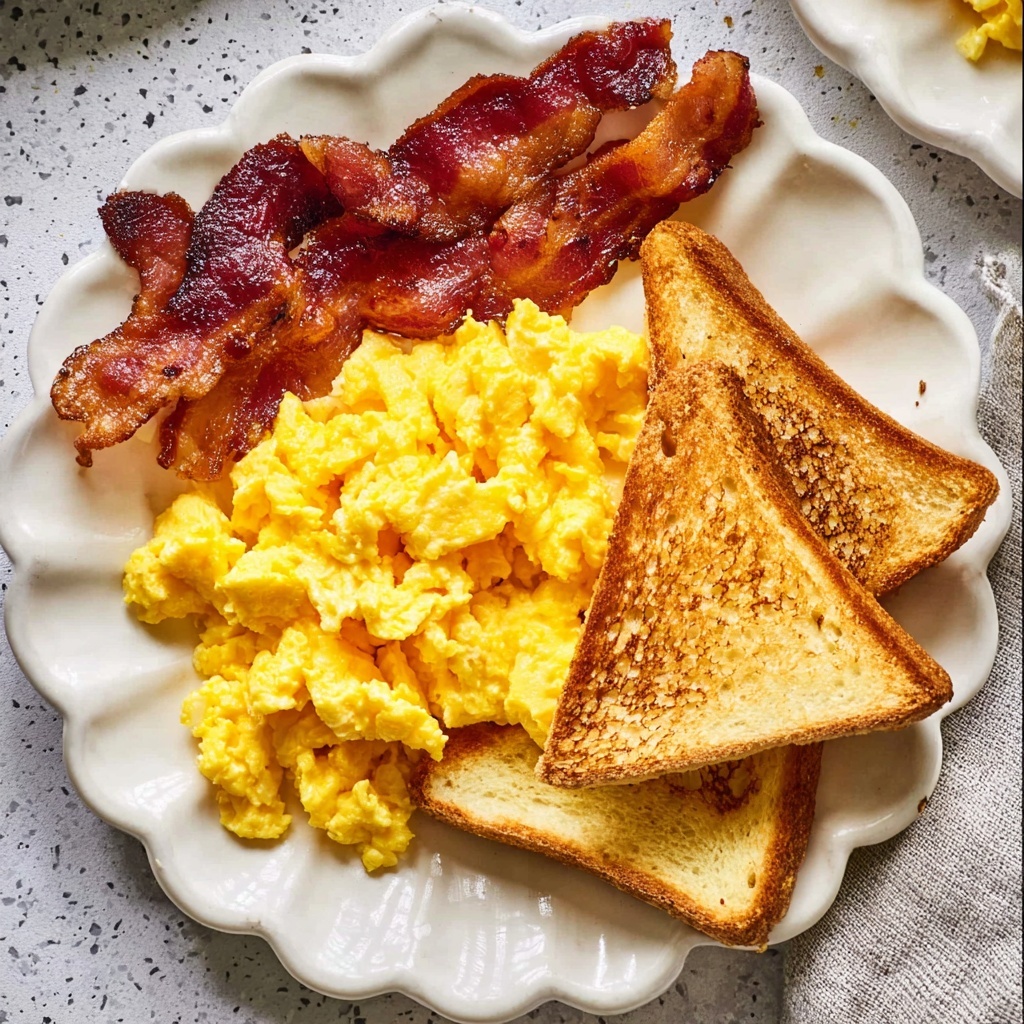 Creamy Cheddar Ham and Veggie Scrambled Eggs Recipe - Recipe Image